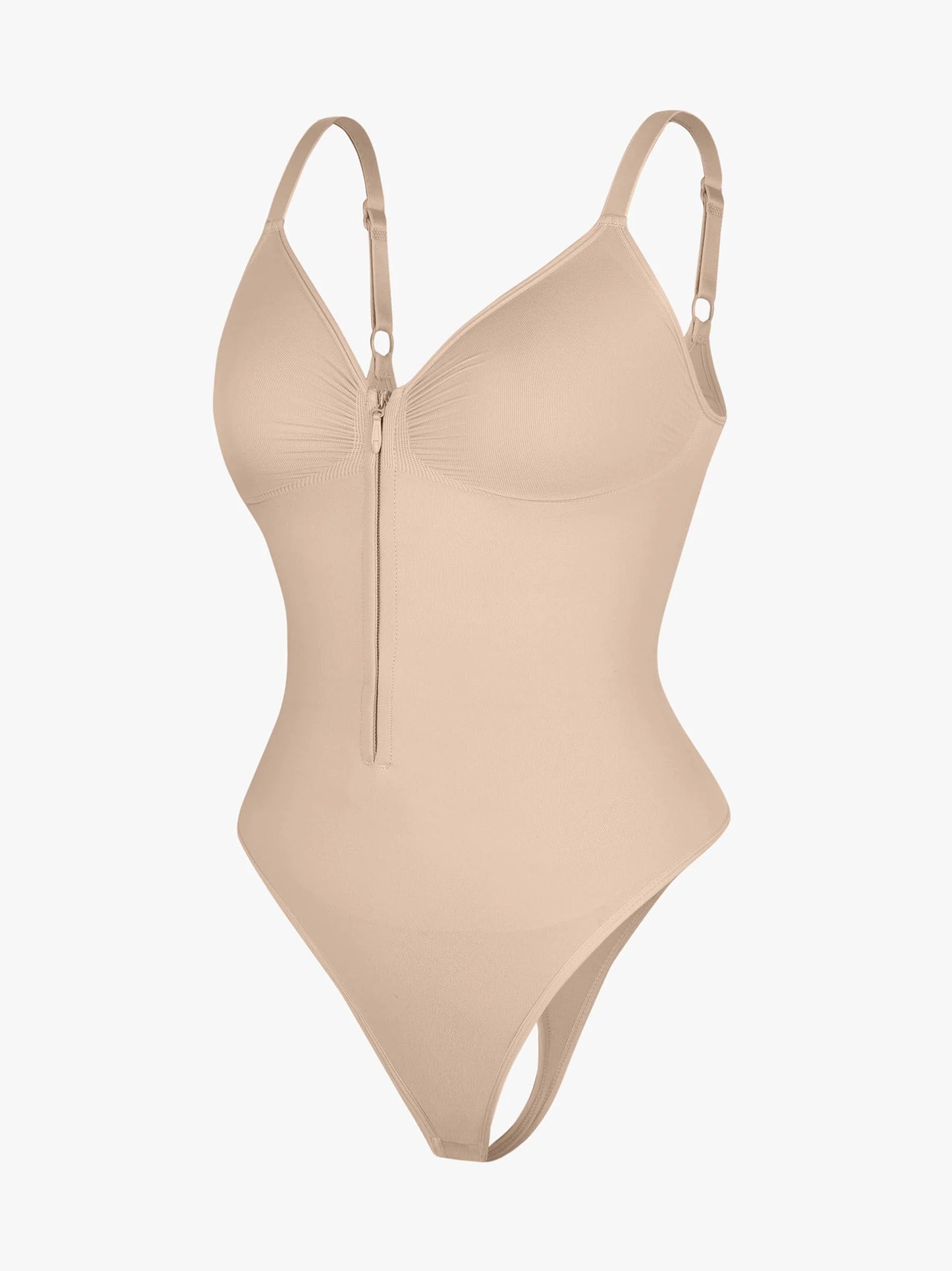 Feelingirl Tummy Control Seamless Zipper Shaping Bodysuit [BOGO]