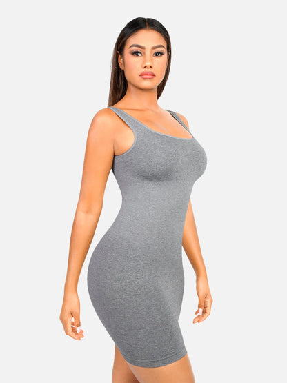 Feelingirl Seamless Square Neck Shaping Dress