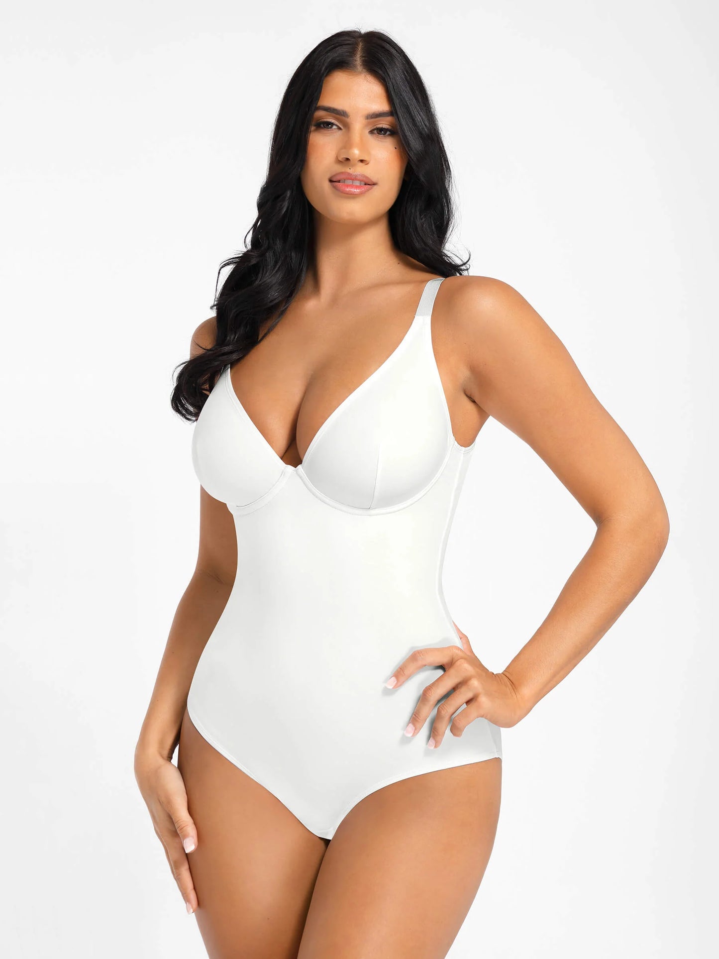 Feelingirl V Neck Tummy Control Bodysuit