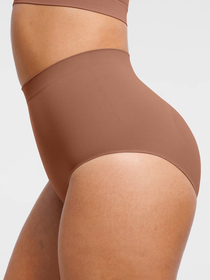 Feelingirl Seamless Tummy Control Antibacterial Peach Hip Brief Bundle