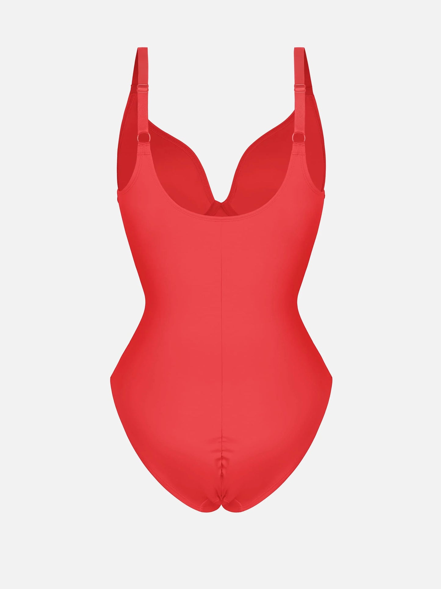 Feelingirl V Neck Adjustable Straps Tummy Control  Bodysuit