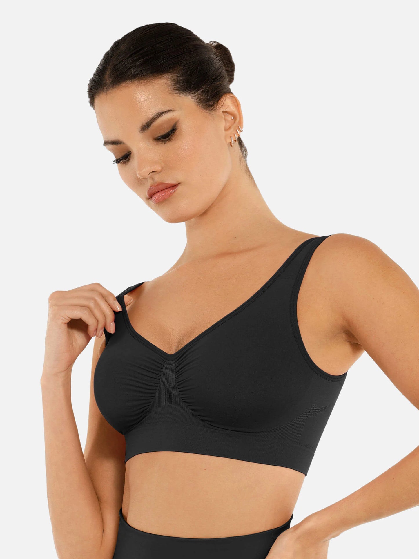 Feelingirl No Underwire Wide Straps Everyday Bra Bundle