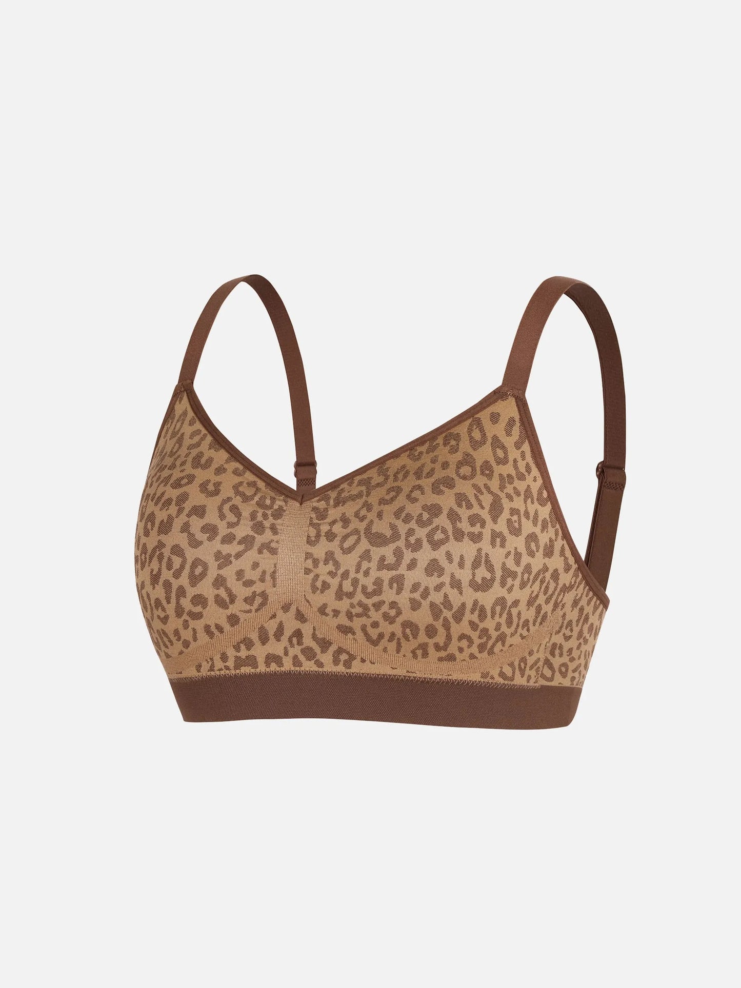 Feelingirl Leopard Print Wireless Push-Up Bra