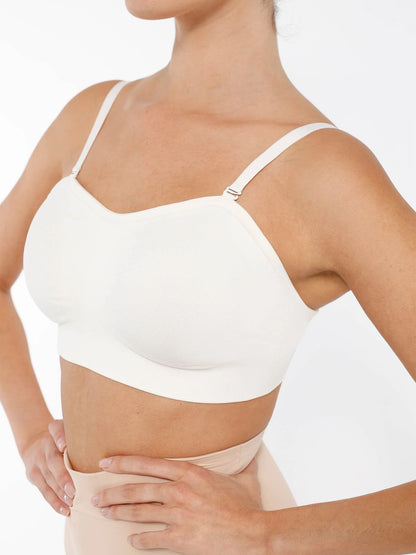 Feelingirl Seamless Anti-Slip Bandeau Bra