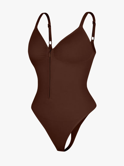 Feelingirl Tummy Control Seamless Zipper Shaping Bodysuit [BOGO]