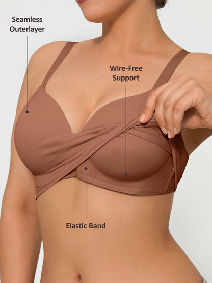 Feelingirl Wireless Push-Up Comfort Full Coverage Bra [BOGO]