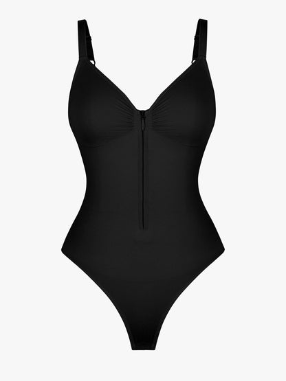 Feelingirl Tummy Control Seamless Zipper Shaping Bodysuit [BOGO]