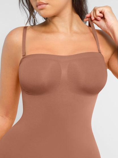 Feelingirl Strapless Seamless Bodysuit with Removable Straps