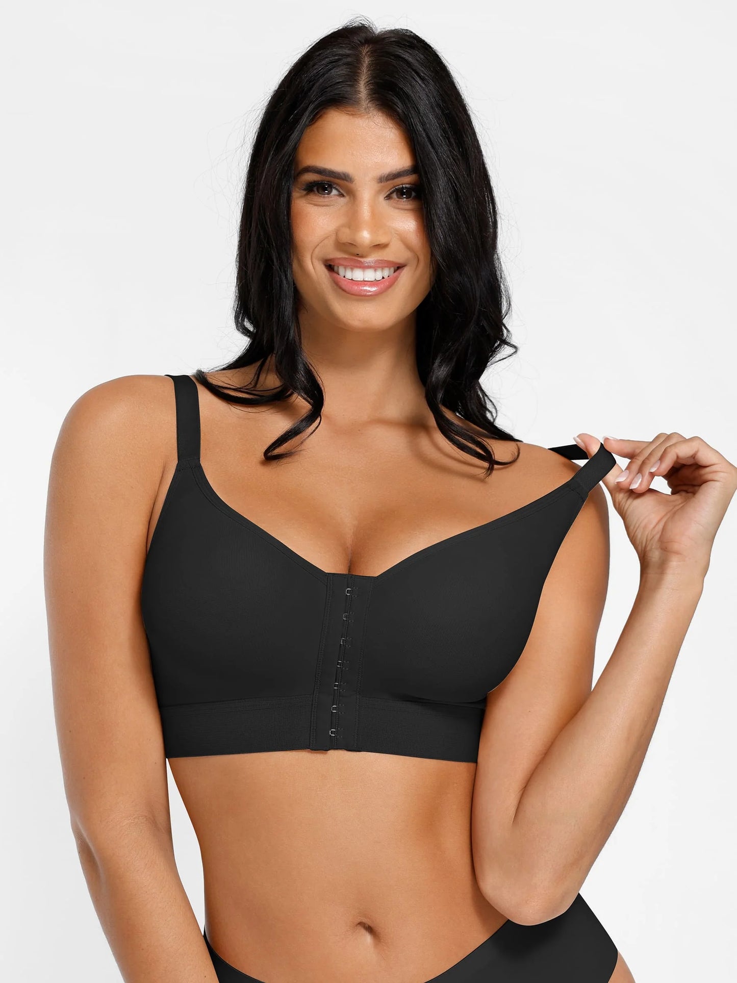 Feelingirl Post Surgery Full Coverage Compression Surgical Front Closure Mastectomy Bra