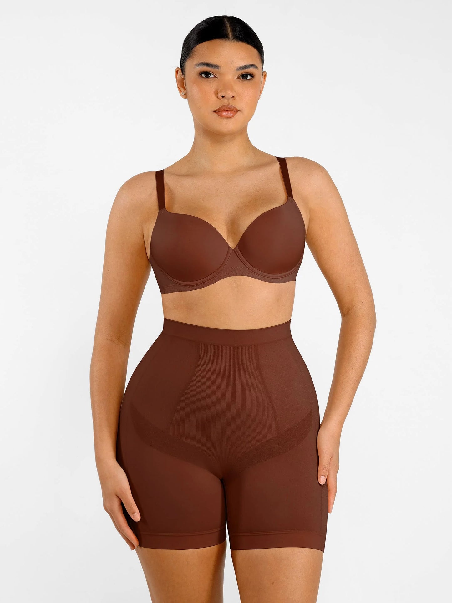 Feelingirl Seamless Comfort Mid Waist Tummy Control Panties Shaping Shorts