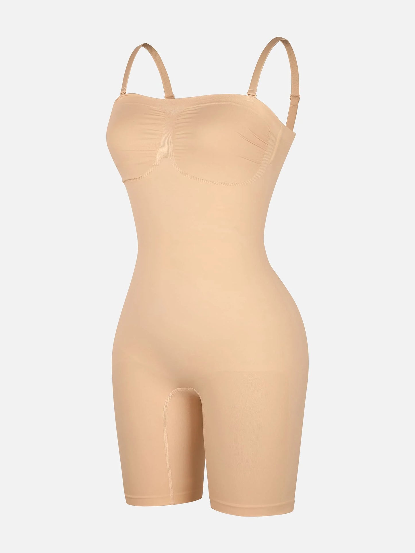 Feelingirl Seamless Strapless Bodysuit with Removable Straps