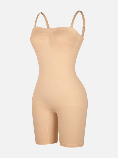 Feelingirl Seamless Strapless Bodysuit with Removable Straps