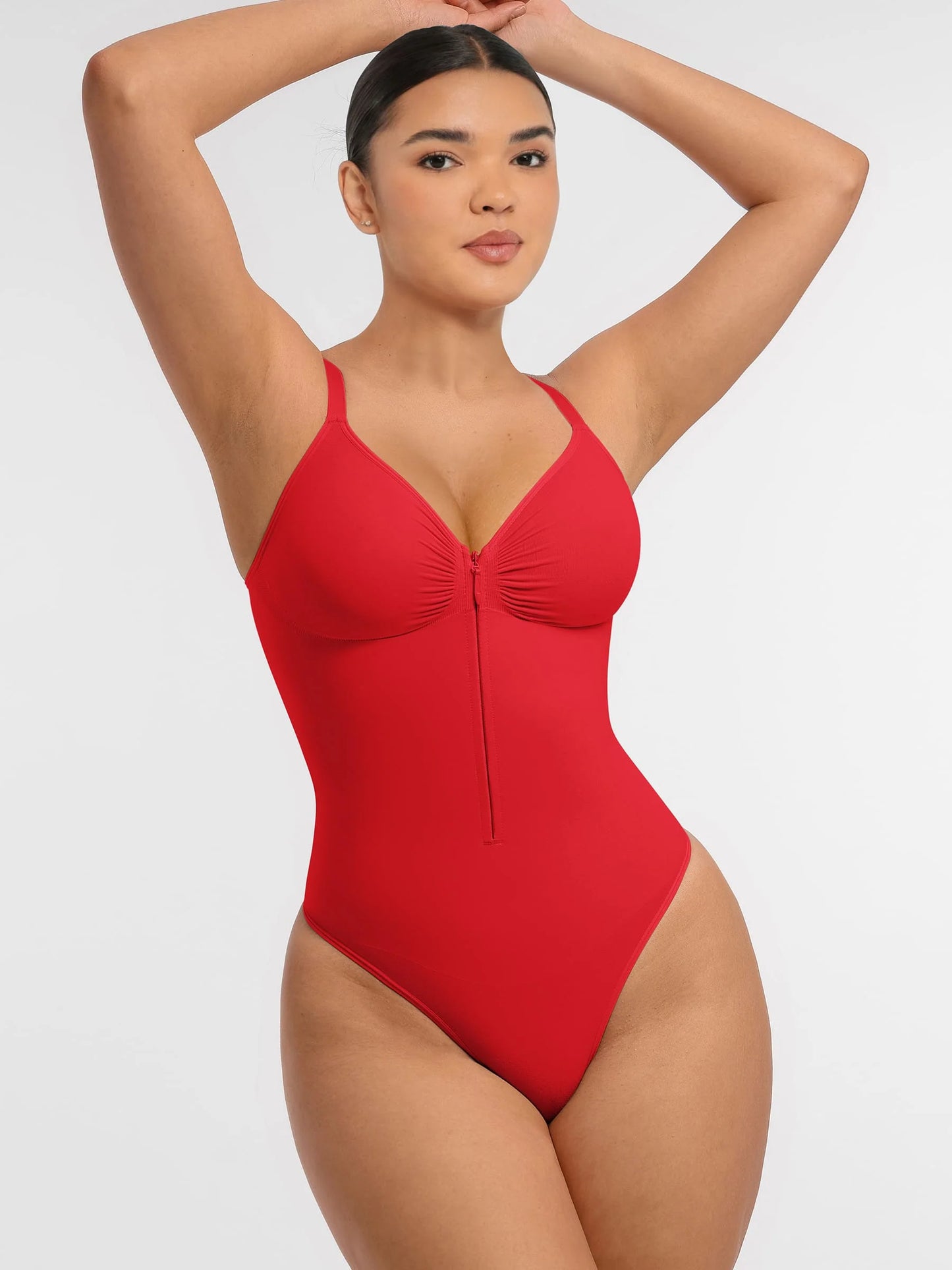 Feelingirl  Seamless Shaping Tummy Control Zipper Bodysuit