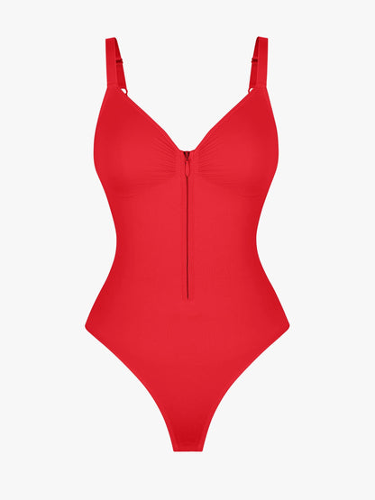 Feelingirl  Seamless Shaping Tummy Control Zipper Bodysuit