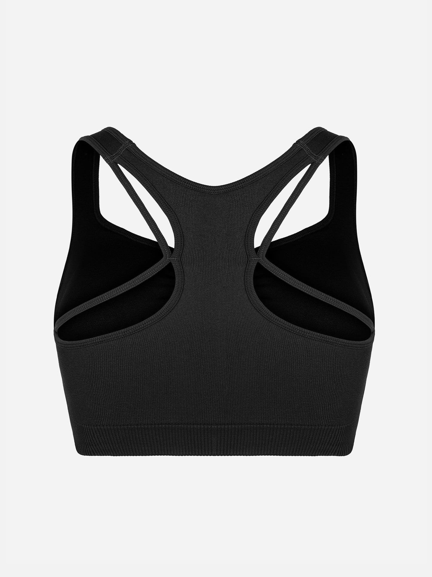 Feelingirl Seamless Racerback Sports Bra with Removable Pads and Support Fit