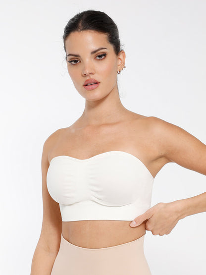 Feelingirl Seamless Anti-Slip Bandeau Bra