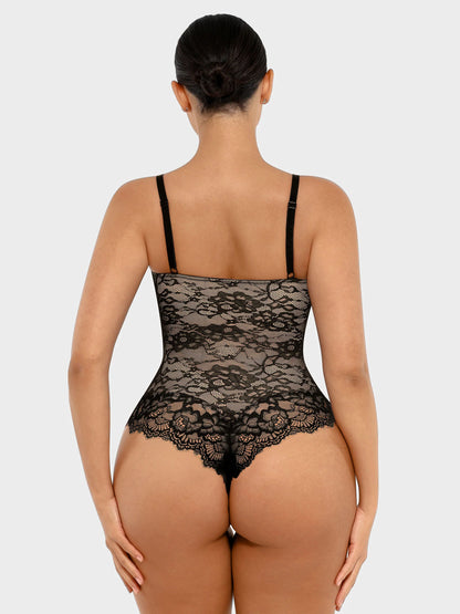 Feelingirl Lace V Neck Full Bodysuit Underwear [BOGO]