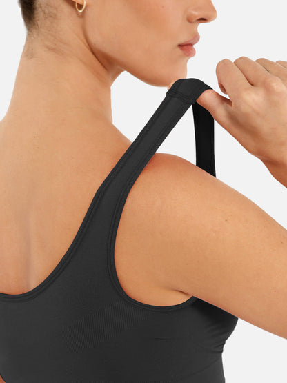 Feelingirl Wire-Free Wide Straps Comfort Bra