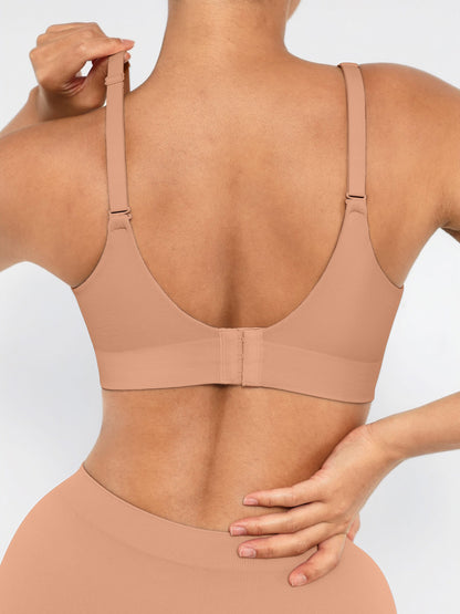 Feelingirl Wireless Push-Up Bra & Seamless Tummy Control Brief Set