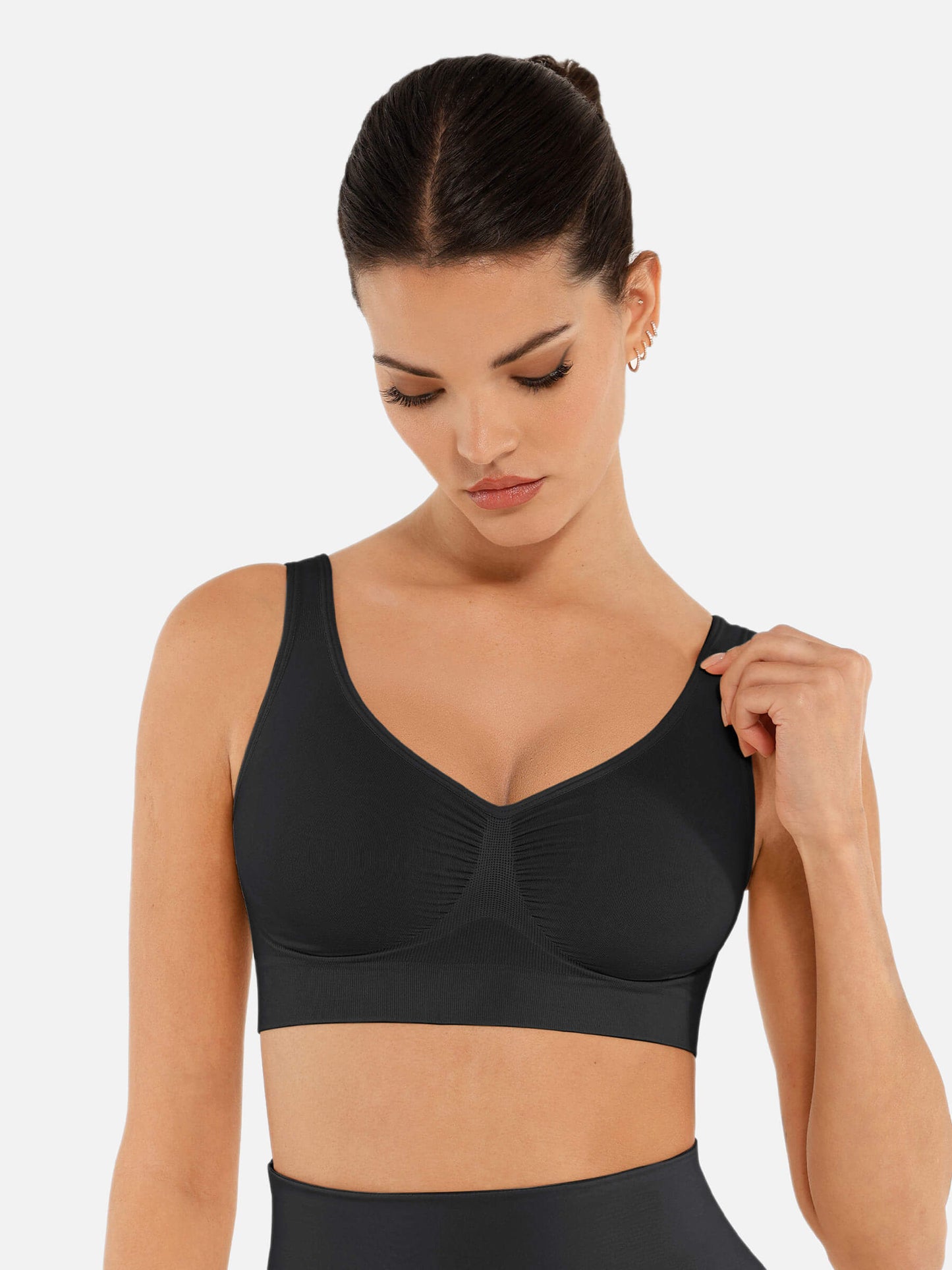 Feelingirl No Underwire Wide Straps Everyday Bra Bundle