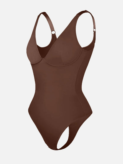 Feelingirl V Neck Tummy Control Bodysuit