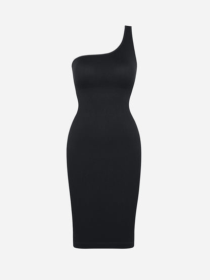 Feelingirl One-Shoulder Shaper Dress with Built-In Bra