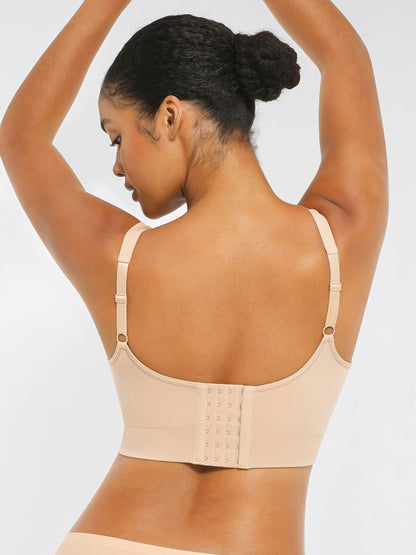 Feelingirl Seamless Comfort Bra with Smoothing Support and Adjustable Straps