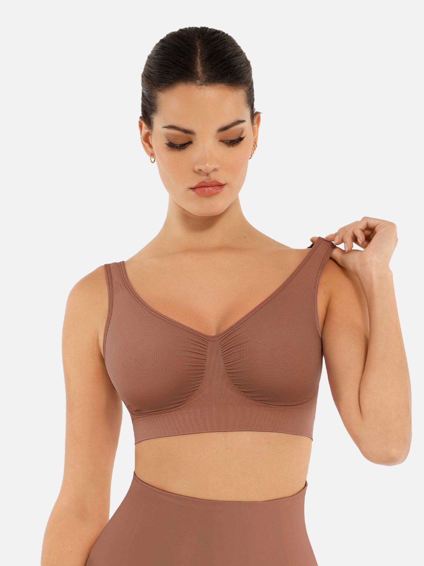 Feelingirl No Underwire Wide Straps Everyday Bra Bundle