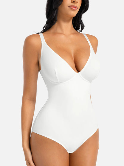 Feelingirl V Neck Tummy Control Bodysuit