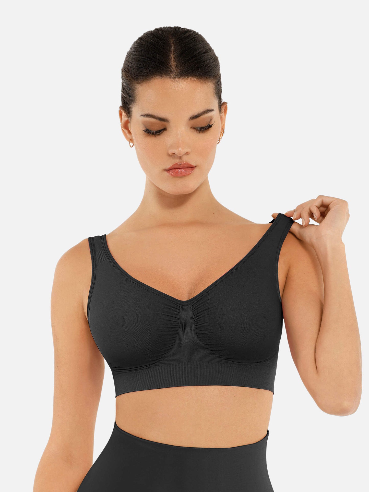Feelingirl No Underwire Wide Straps Everyday Bra Bundle