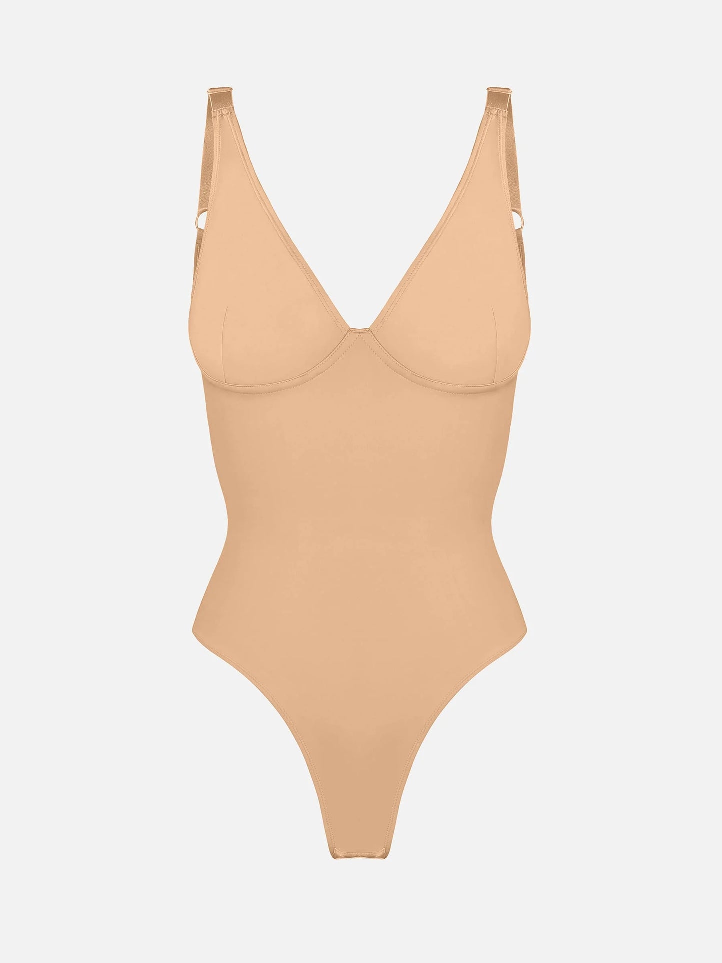 Feelingirl Deep V Neck Tummy Control Shapewear Bodysuit
