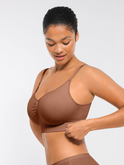 Feelingirl Seamless Everyday Bra with Built-In Soft Padding Bundle