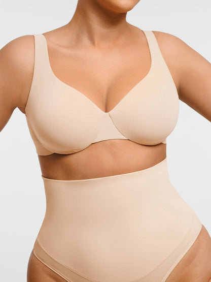 Feelingirl Adjustable Deep V-Neck Underwire Bra