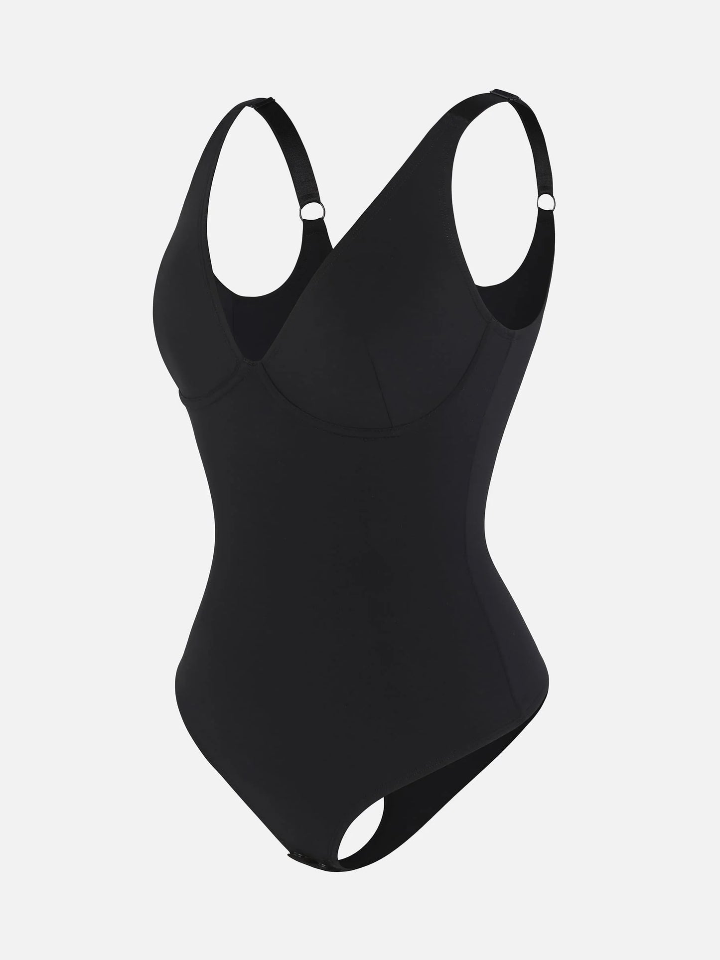 Feelingirl 2-Pack Deep V Neck Tummy Control Shapewear Bodysuit Bundle