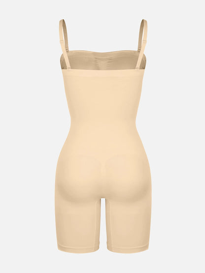 Feelingirl Seamless Strapless Bodysuit with Removable Straps