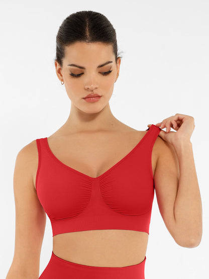 Feelingirl No Underwire Wide Straps Everyday Bra Bundle