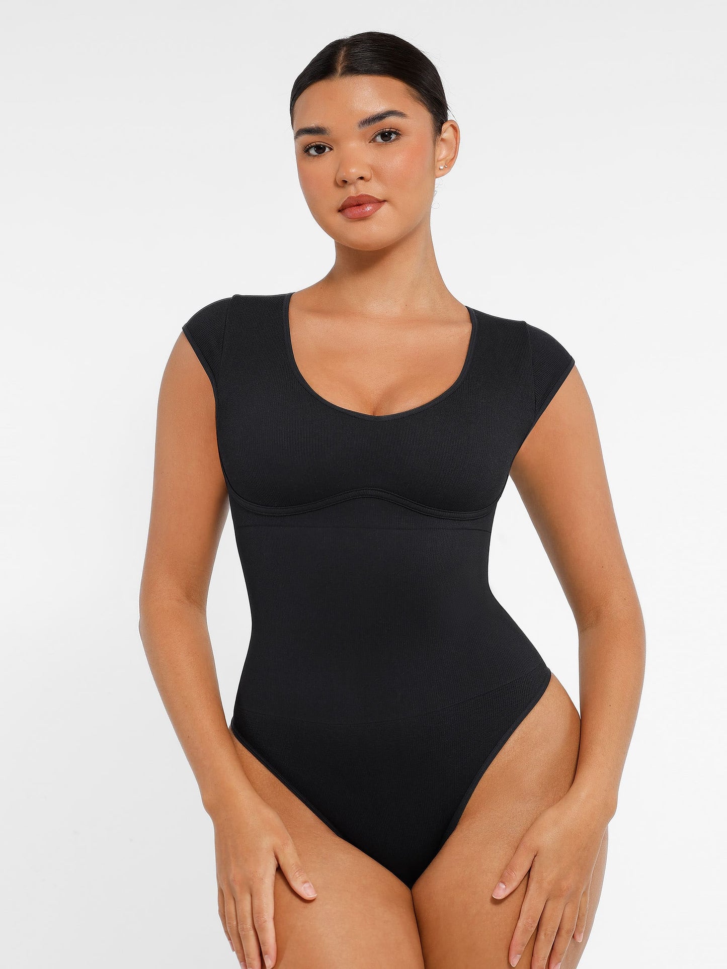 Feelingirl Bodysuit Tummy Control Shapewear Body Shaper Jumpsuit Top Going Out Shirt