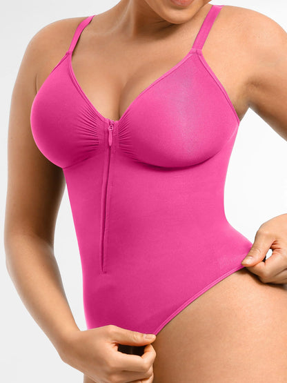 Feelingirl  Seamless Shaping Tummy Control Zipper Bodysuit