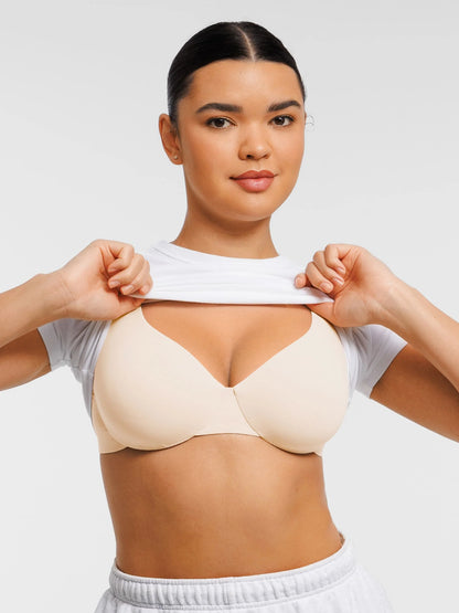 Feelingirl Adjustable Deep V-Neck Underwire Bra