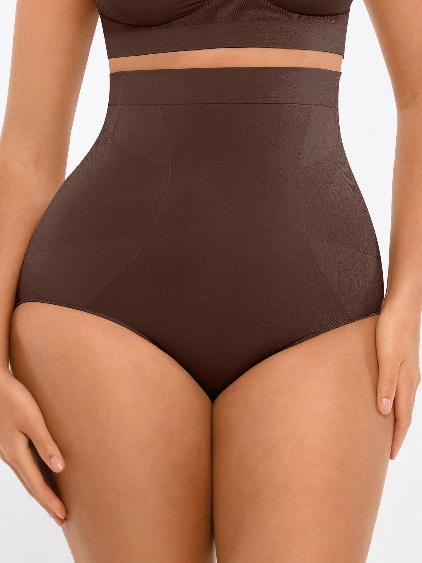Feelingirl High-Waisted Tummy Control Seamless Shapewear Briefs