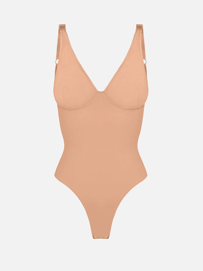 Feelingirl V Neck Tummy Control Bodysuit