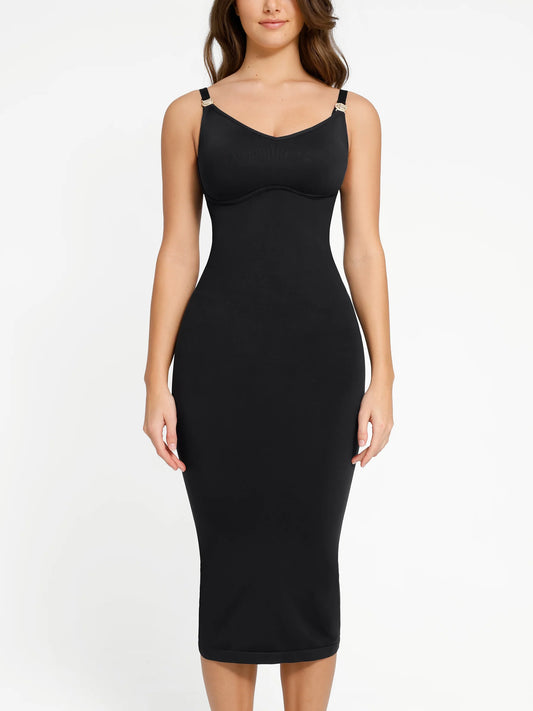 Feelingirl Nursing-Friendly Seamless Eco-Friendly Shaper Dress with Removable Pads