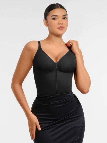 Feelingirl Tummy Control Seamless Zipper Shaping Bodysuit [BOGO]