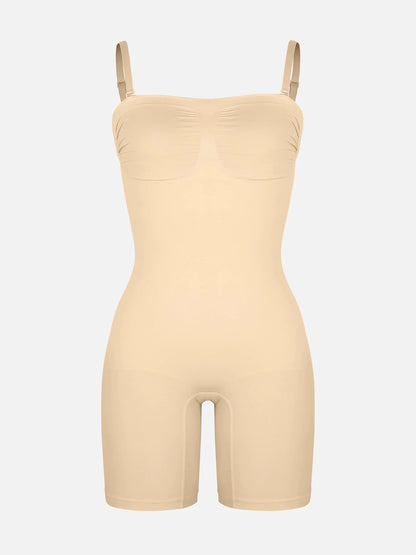 Feelingirl Seamless Strapless Bodysuit with Removable Straps