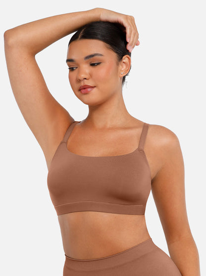 Feelingirl Everyday Wireless Invisible Square Neck Bra Bundle