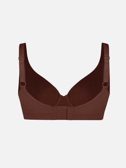 Feelingirl Underwire Adjustable Deep V-neck Bra