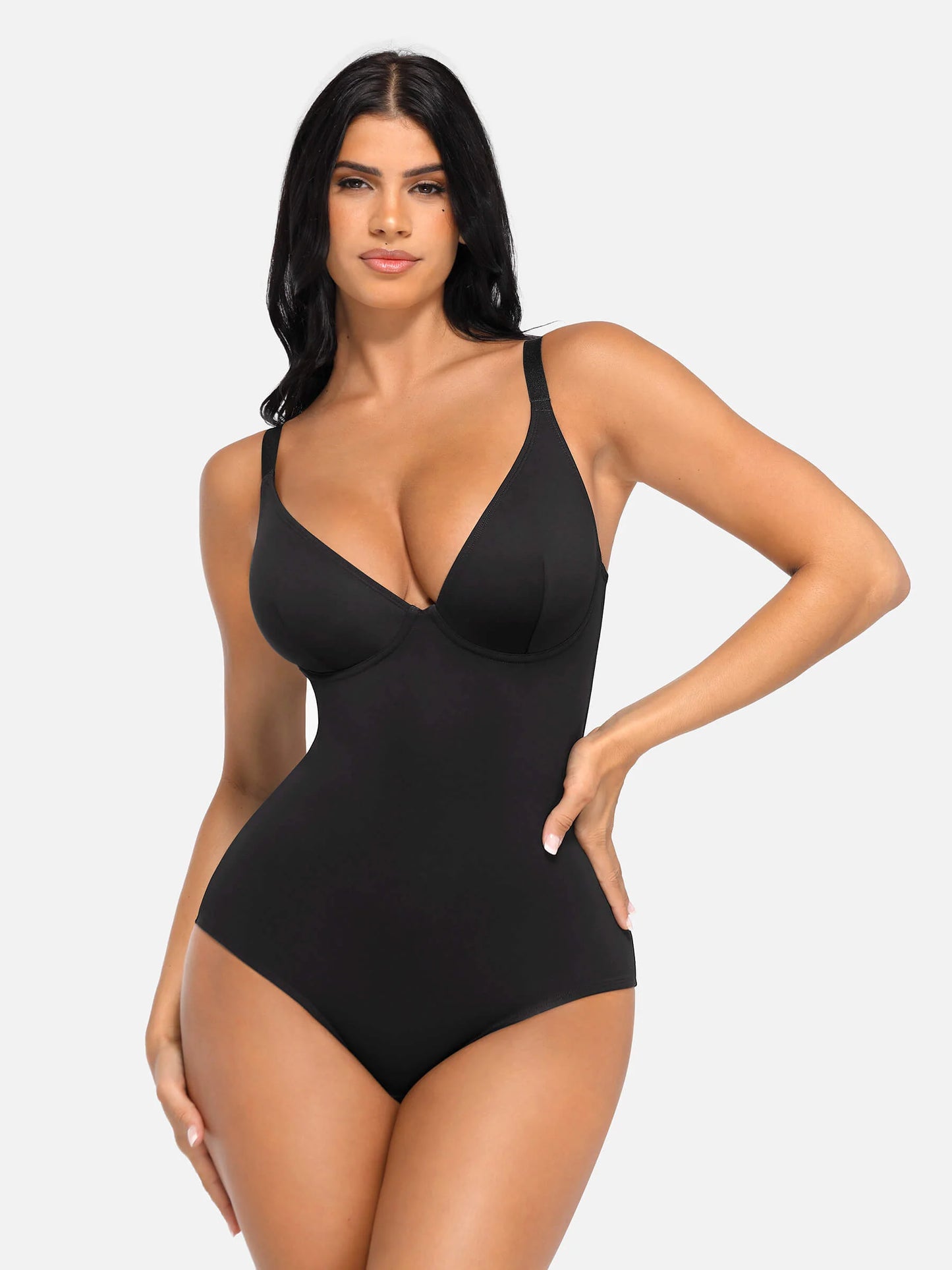 Feelingirl V Neck Tummy Control Bodysuit