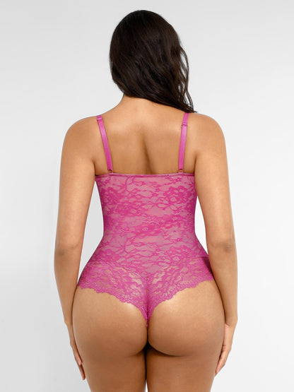 Feelingirl Lace V Neck Full Bodysuit Underwear [BOGO]
