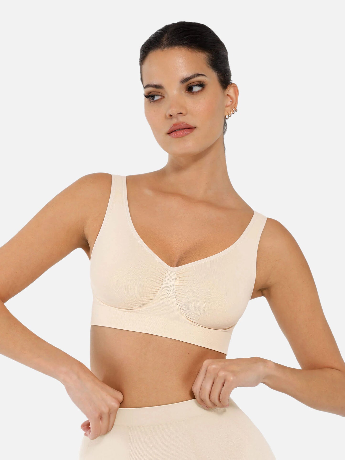 Feelingirl No Underwire Wide Straps Everyday Bra Bundle