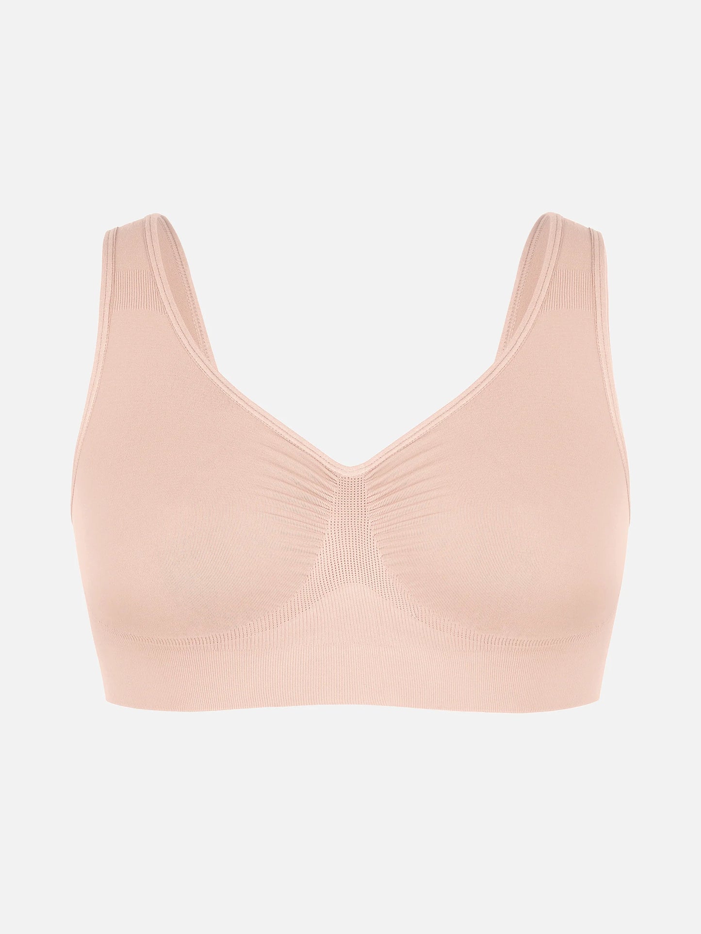 Feelingirl Seamless Wide Straps Bra  & Seamless Tummy Control Brief Set